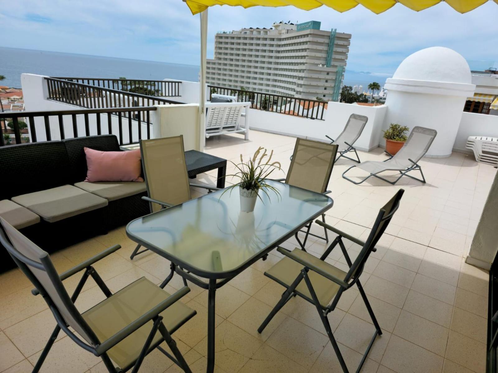 Ferienwohnung Penthouse Sea View Jacuzzy Terrace & Pool Playa Feñabe Exterior foto