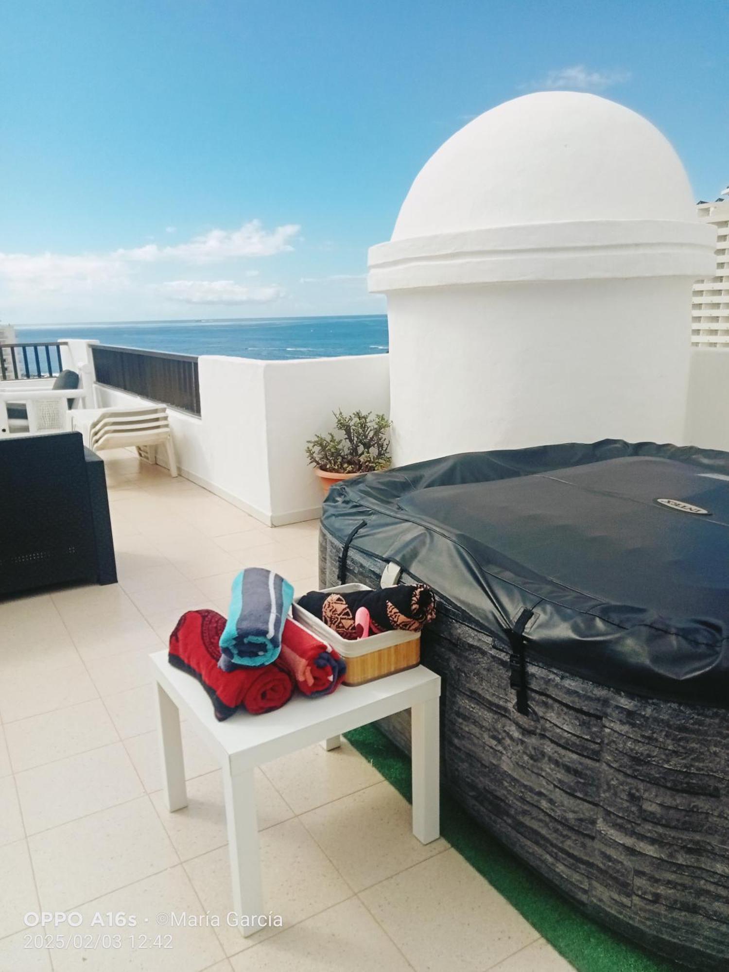 Ferienwohnung Penthouse Sea View Jacuzzy Terrace & Pool Playa Feñabe Exterior foto